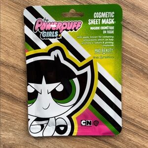 MAD BEAUTY THE POWERPUFF GIRLS BUTTERCUP Cosmetic Sheet Mask Cartoon Network NEW